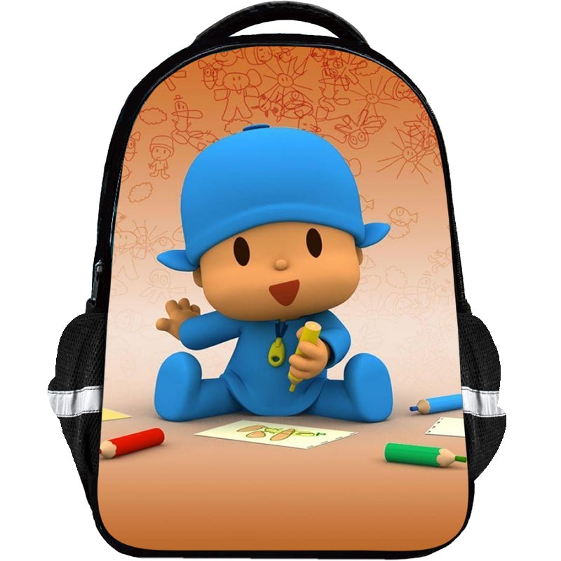 Pocoyo Backpack Kids Youth Student High Capacity Waterproof School Bag Birthday Gifts - Image 16