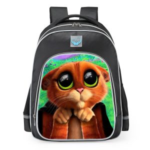 Puss In Boots The Last Wish Backpack Kids Youth Student High Capacity Waterproof School Bag Birthday Gifts
