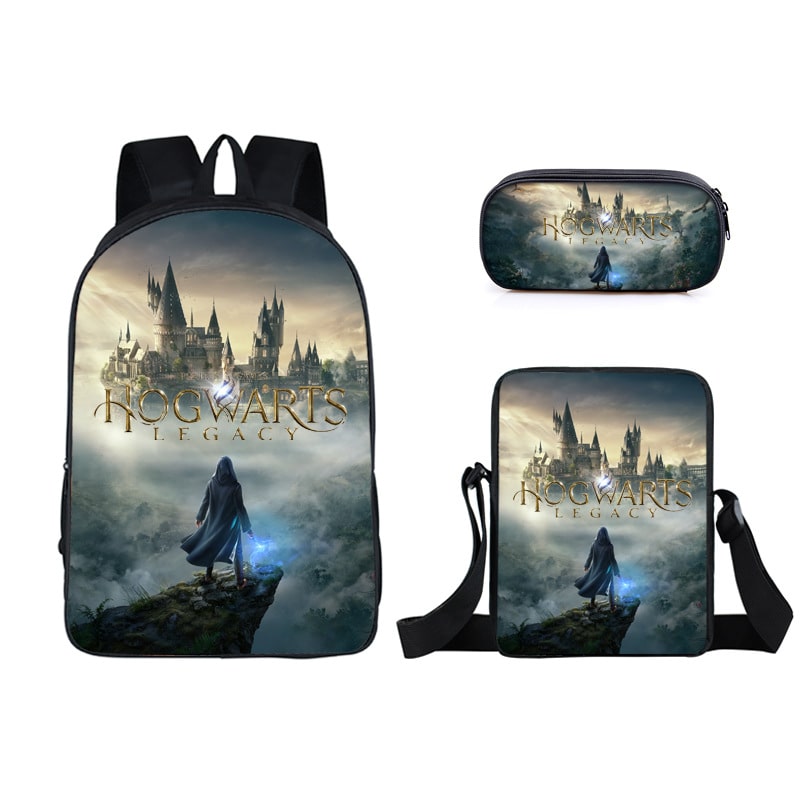 16 Inch Hogwarts Backpack School Bag+Messenger Bag+Pencil Bag - Image 3