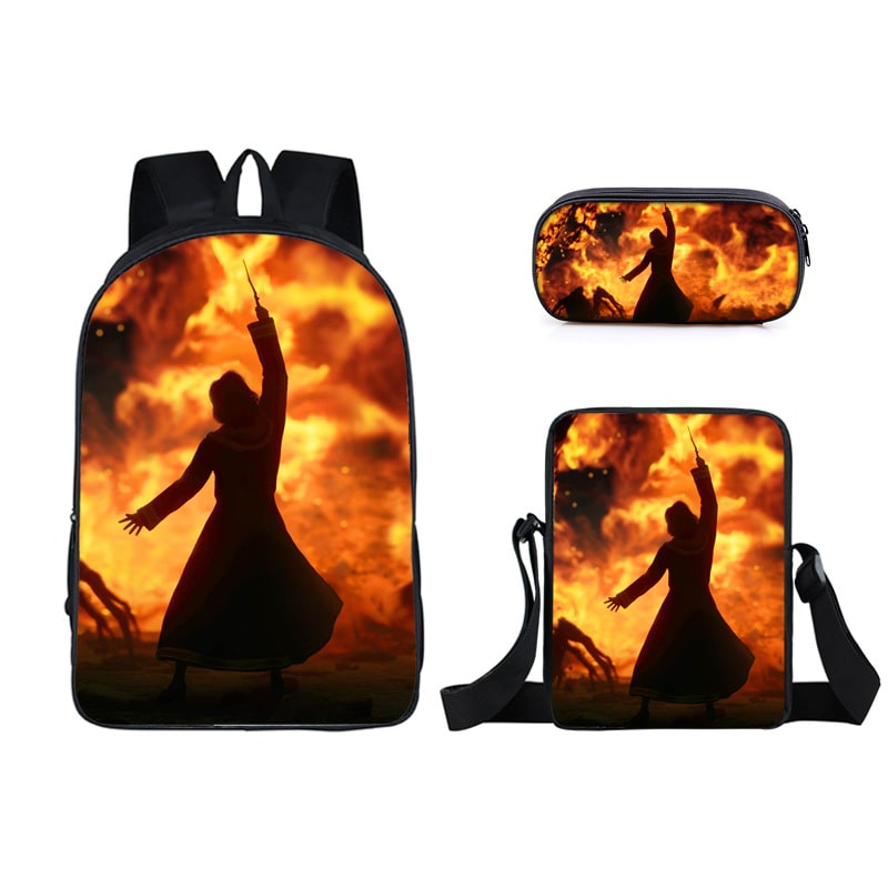 16 Inch Hogwarts Backpack School Bag+Messenger Bag+Pencil Bag - Image 14