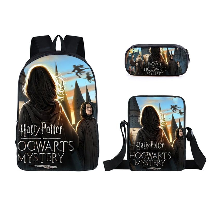 16 Inch Hogwarts Backpack School Bag+Messenger Bag+Pencil Bag - Image 2