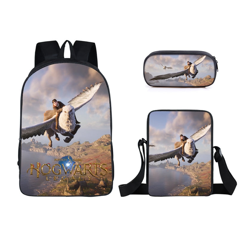 16 Inch Hogwarts Backpack School Bag+Messenger Bag+Pencil Bag - Image 5