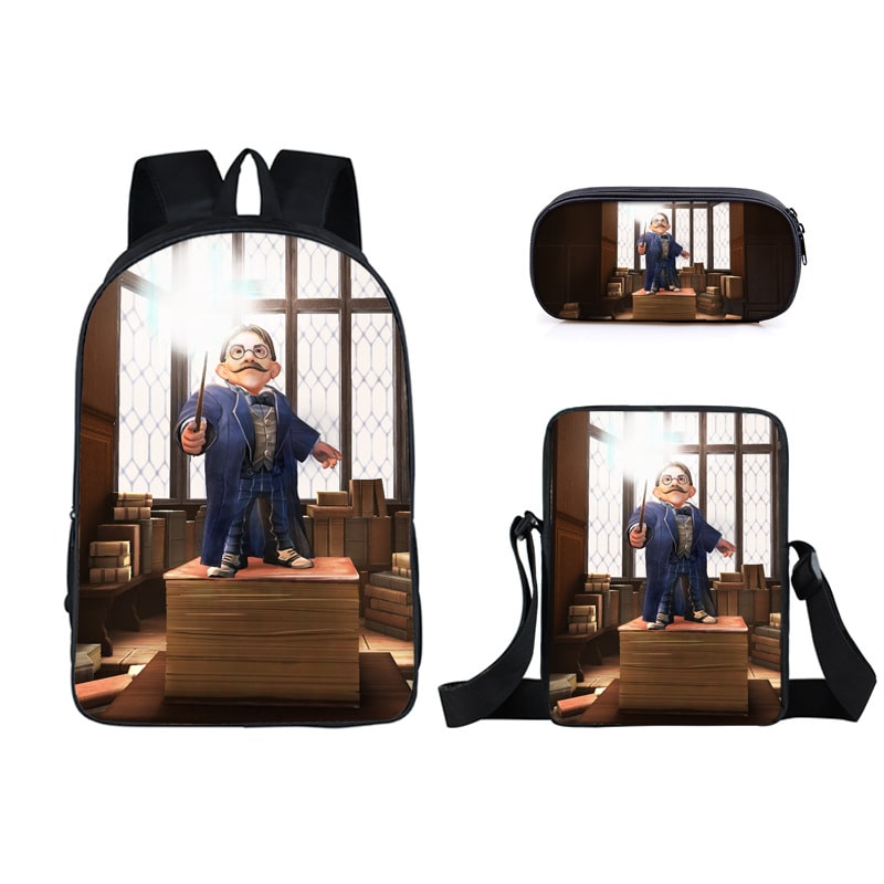 16 Inch Hogwarts Backpack School Bag+Messenger Bag+Pencil Bag - Image 6