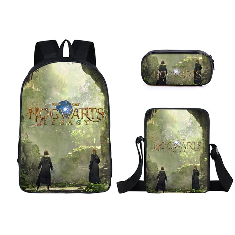 16 Inch Hogwarts Backpack School Bag+Messenger Bag+Pencil Bag - Image 10