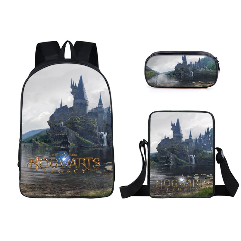 16 Inch Hogwarts Backpack School Bag+Messenger Bag+Pencil Bag - Image 11