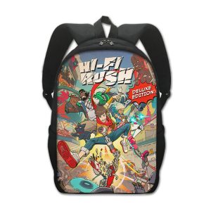 Hi-Fi Rush Backpack Kids Youth Student High Capacity Waterproof School Bag Birthday Gifts