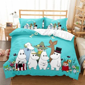 Moomin Comfortable Bedding Three-Piece Soft and Breathable Duvet Cover Gift