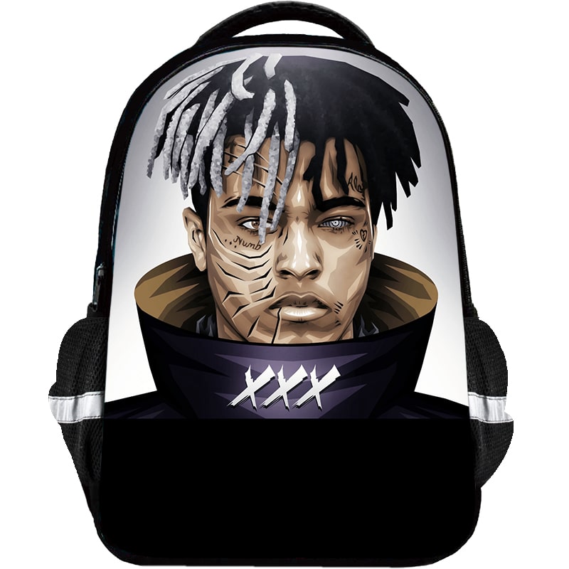 XXXTentacion Backpack Kids Youth Student High Capacity Waterproof School Bag Birthday Gifts - Image 3