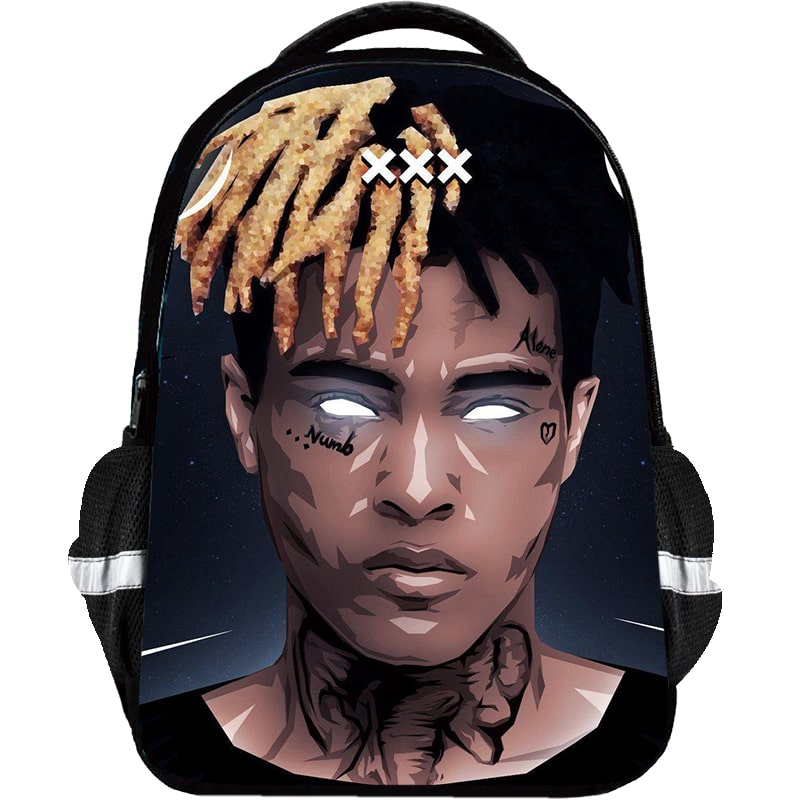 XXXTentacion Backpack Kids Youth Student High Capacity Waterproof School Bag Birthday Gifts - Image 4