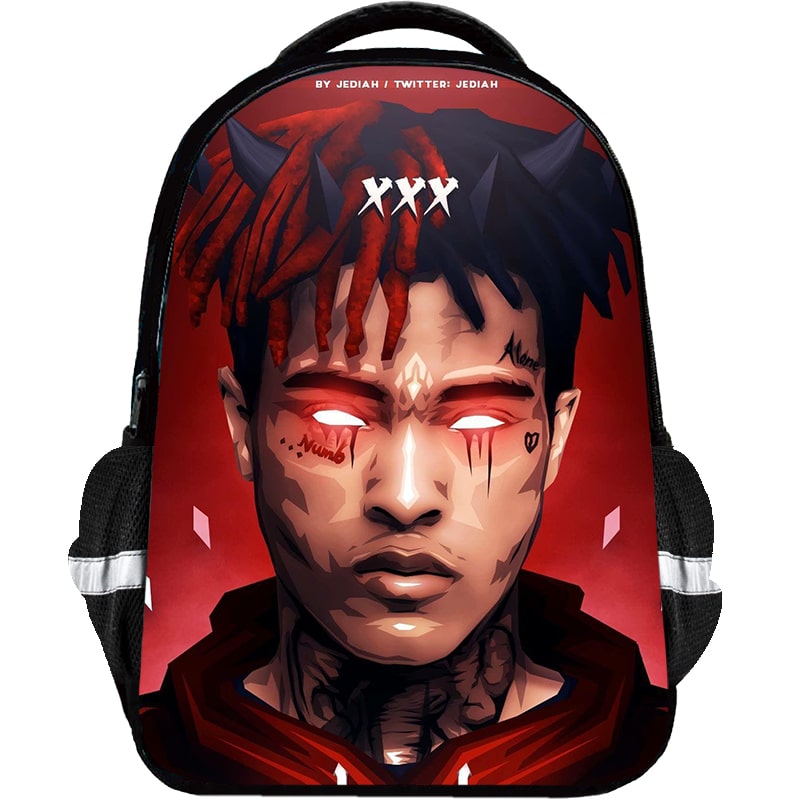 XXXTentacion Backpack Kids Youth Student High Capacity Waterproof School Bag Birthday Gifts - Image 8