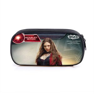 Elizabeth Olsen Large Pencil Case Purse Storage Bags Multifunction Cosmetic Bag