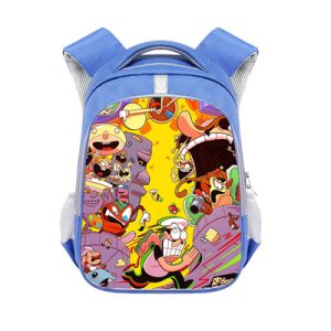 Pizza Tower Backpack School Bag Blue