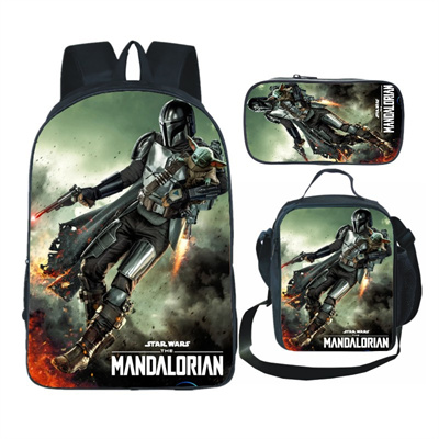 16 Inch Baby Yoda Backpack School Bag+Lunch Bag+Pencil Bag - Image 7