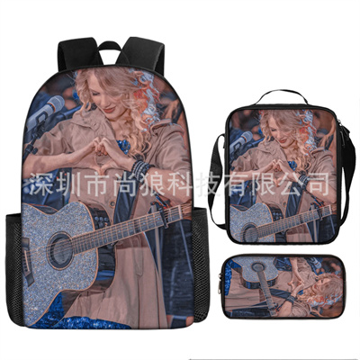 16 Inch Taylor Swift Backpack School Bag+Lunch Bag+Pencil Bag - Image 10