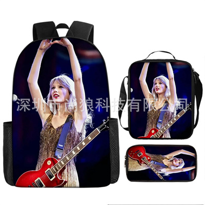 16 Inch Taylor Swift Backpack School Bag+Lunch Bag+Pencil Bag - Image 11
