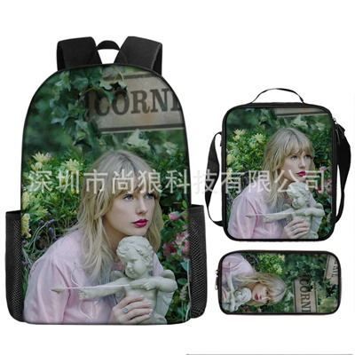 16 Inch Taylor Swift Backpack School Bag+Lunch Bag+Pencil Bag - Image 12