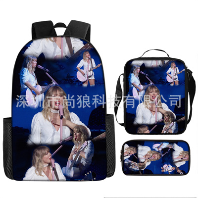 16 Inch Taylor Swift Backpack School Bag+Lunch Bag+Pencil Bag - Image 14