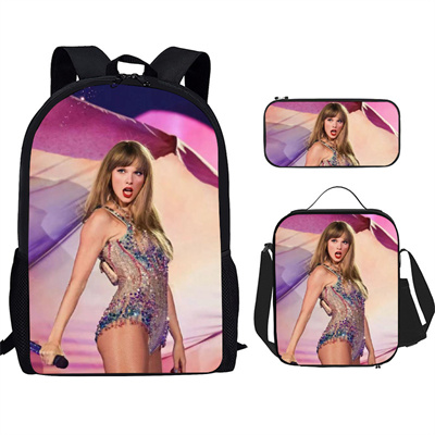 16 Inch Taylor Swift Backpack School Bag+Lunch Bag+Pencil Bag - Image 15