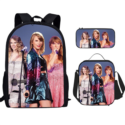 16 Inch Taylor Swift Backpack School Bag+Lunch Bag+Pencil Bag - Image 17