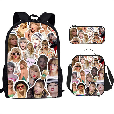 16 Inch Taylor Swift Backpack School Bag+Lunch Bag+Pencil Bag - Image 20