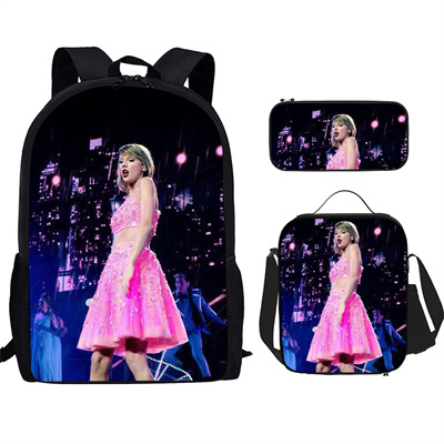 16 Inch Taylor Swift Backpack School Bag+Lunch Bag+Pencil Bag - Image 23