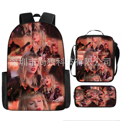 16 Inch Taylor Swift Backpack School Bag+Lunch Bag+Pencil Bag - Image 8