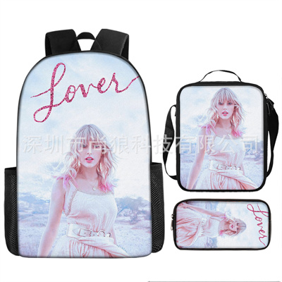 16 Inch Taylor Swift Backpack School Bag+Lunch Bag+Pencil Bag - Image 9