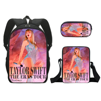 16 Inch Taylor Swift Backpack School Bag+Messenger Bag+Pencil Bag