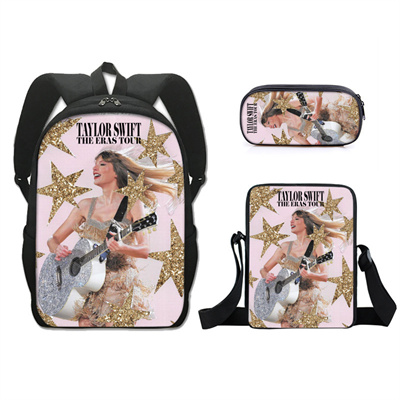 16 Inch Taylor Swift Backpack School Bag+Messenger Bag+Pencil Bag - Image 10