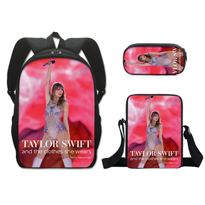 16 Inch Taylor Swift Backpack School Bag+Messenger Bag+Pencil Bag - Image 11