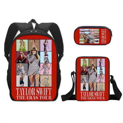 16 Inch Taylor Swift Backpack School Bag+Messenger Bag+Pencil Bag - Image 19