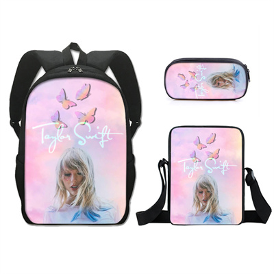 16 Inch Taylor Swift Backpack School Bag+Messenger Bag+Pencil Bag - Image 2