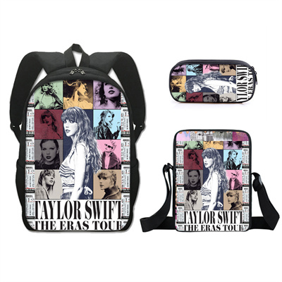 16 Inch Taylor Swift Backpack School Bag+Messenger Bag+Pencil Bag - Image 20