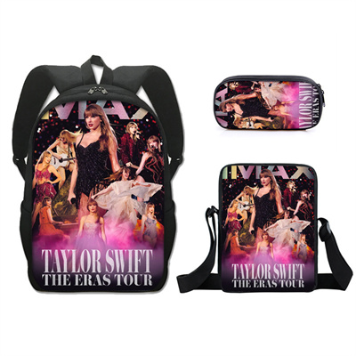 16 Inch Taylor Swift Backpack School Bag+Messenger Bag+Pencil Bag - Image 3