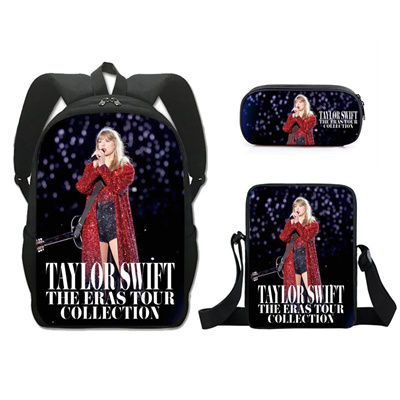 16 Inch Taylor Swift Backpack School Bag+Messenger Bag+Pencil Bag - Image 4