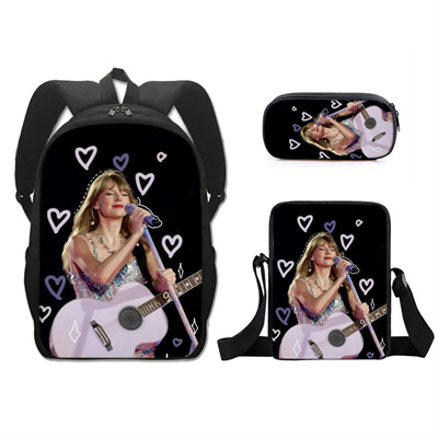16 Inch Taylor Swift Backpack School Bag+Messenger Bag+Pencil Bag - Image 6