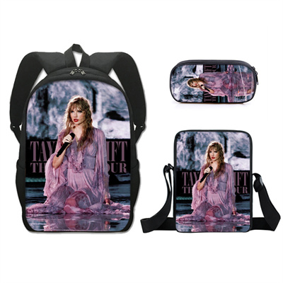16 Inch Taylor Swift Backpack School Bag+Messenger Bag+Pencil Bag - Image 7