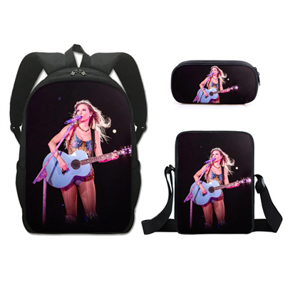 16 Inch Taylor Swift Backpack School Bag+Messenger Bag+Pencil Bag - Image 9
