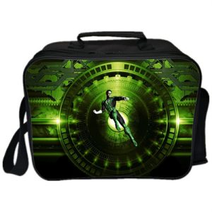 Green Lantern Lunch Bag Picnic Box Portable