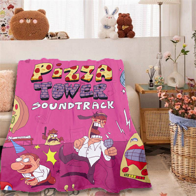 Pizza Tower Blankets Printing Soft Nap Blanket On Home/Sofa/Office Portable Travel Cover Blanket - Image 15