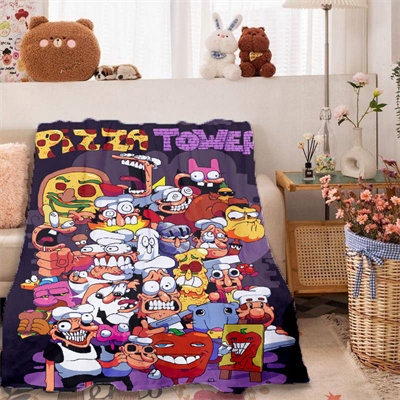 Pizza Tower Blankets Printing Soft Nap Blanket On Home/Sofa/Office Portable Travel Cover Blanket - Image 2