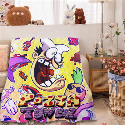 Pizza Tower Blankets Printing Soft Nap Blanket On Home/Sofa/Office Portable Travel Cover Blanket - Image 7