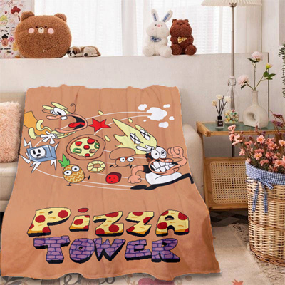 Pizza Tower Blankets Printing Soft Nap Blanket On Home/Sofa/Office Portable Travel Cover Blanket - Image 8