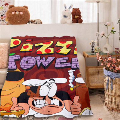 Pizza Tower Blankets Printing Soft Nap Blanket On Home/Sofa/Office Portable Travel Cover Blanket - Image 9