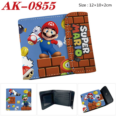 Super Mario buckle PU leather short wallet folded in half - Image 14