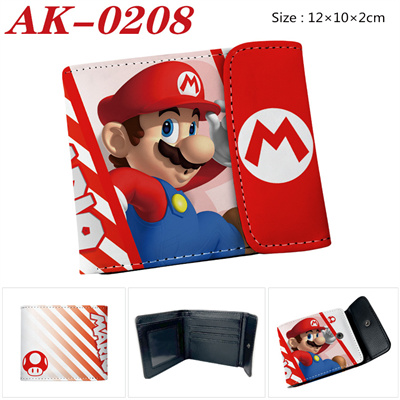 Super Mario buckle PU leather short wallet folded in half - Image 9