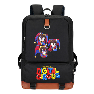 Circus Canvas Backpack Shoulder School Bag