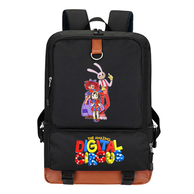 Circus Canvas Backpack Shoulder School Bag - Image 10