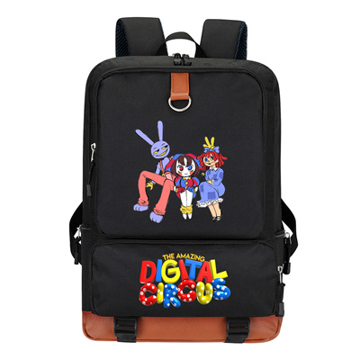 Circus Canvas Backpack Shoulder School Bag - Image 11