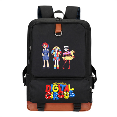 Circus Canvas Backpack Shoulder School Bag - Image 12